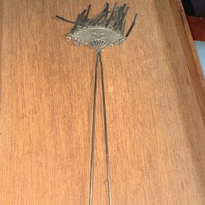 Exquisite Antique Japanese Bira-Bira Kanzashi HairpinMeiji Era Peony Design